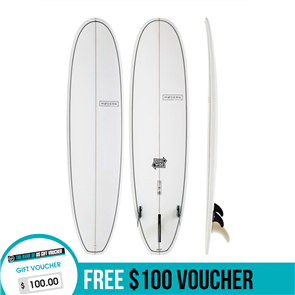 Modern Double Wide SLX Surfboard, Clear