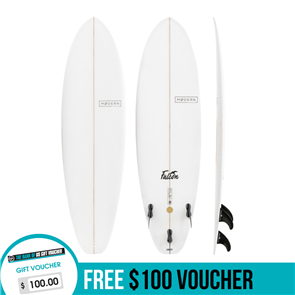 Modern Falcon PU Surfboard, Clear