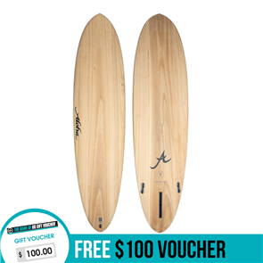 Aloha Fun Division Mid 3 Fin (1+2fcsii) Surfboard, Ecoskin
