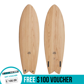 Aloha ALOHA ECOSKIN KEEL FISH Twin Fin (FUTURE) SURFBOARD, ECOSKIN