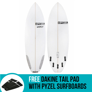 Pyzel Gremlin XL Surfboard with 3 or 5 Future Fin Plugs