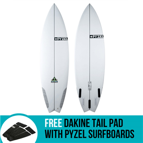 Pyzel Pyzalien 2 Surfboard with 3 or 5 Future Fin Plugs