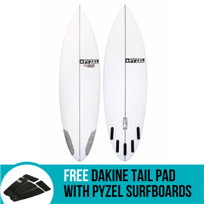 Pyzel Mini Ghost Surfboard Round Tail with 5 FCS Fin Boxes