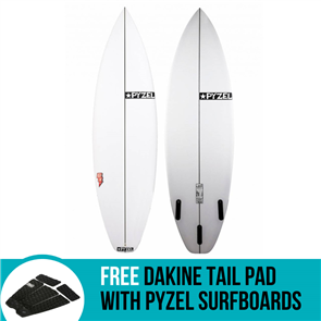 Pyzel Highline Surfboard with 3 FCS Fins