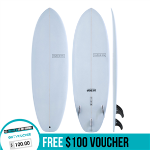 Modern Highline PU Surfboard, New 22-23 Colour, Sky Blue