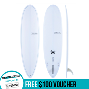 Modern Love Child PU Surfboard, New 22-23 Colour, Clear Sky Blue Pinline