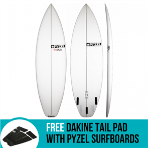 Pyzel MINI GHOST SQUASH Surfboard with 5 FCS Fin Boxes