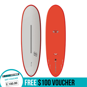 Takayama Scorpion 2 Tuflite Pro V Tech Carbon Surfboard, Red