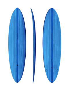 Thunderbolt MID 6 - TWIN  Red Surfboard, Blue/Blue