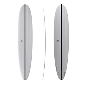 Thunderbolt H.I HP  Black (Carbon) Surfboard, White/Black