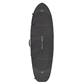 Ocean & Earth HYPA FISH or SHORTBOARD TRAVEL COFFIN SURFBOARD BAG - 2 BOARD, BLACK