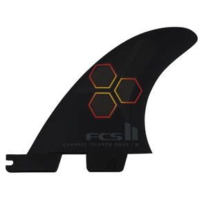 FCS II CI PC Medium Black/Flame Quad Rear Retail Fins