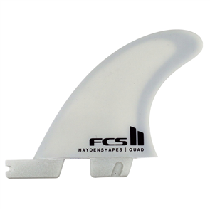 FCS II HS PC AirCore Large White Quad Rear Retail Fins