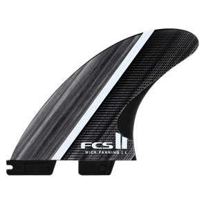 FCS II MF Glass Fibre Fusion Smoke/White Medium Tri Retail Fins