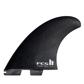 FCS II Power Twin+1 PG L-XL Black/White Retail Fins