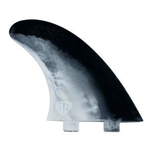 FCS MR Twin +1 PC Black/White Swirl M-L Retail Fins