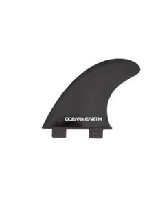 Ocean & Earth POLY CARBONATE 3 FIN SET - DUAL TAB, BLK