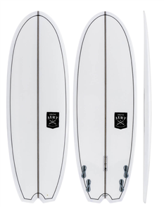 Creative Army Taco HD Stringer Hull PU Short Board, Clear