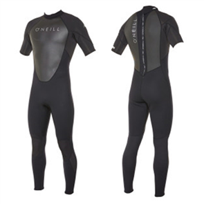 O'Neill REACTOR II Back Zip SS FULL 2MM SS STEAMERS, BLK/BLK