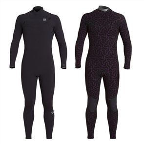 Billabong Wetsuits Furnace 4/3mm Graphene Chest Zip Steamer, Black