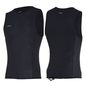 O'Neill HYPERFREAK TB3X NO SLEEVE VEST 1.5MM WETSUIT TOP, BLACK