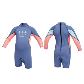 O'Neill GIRLS TODDLER SPF LS SPRING RASHSUIT , BIC/BCR