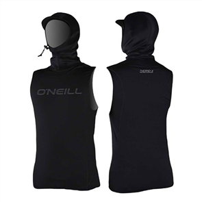 O'Neill THERMO X VEST W/ NEO HOOD, BLACK