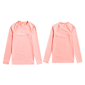 Roxy BEACH CLASSICS LS RASH VEST, SALMON ROSE