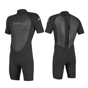 O'Neill REACTOR-2 2MM BACK ZIP S/S SPRING WETSUIT, BLACK