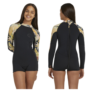 Billabong Wetsuits TEEN SPRING FEVER SPRINGSUIT, JUNGLE NIGHT