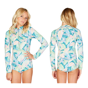 Billabong Wetsuits TEEN SALTY DAYZ SPRINGSUIT, MARINE TROPIC