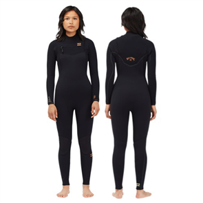 Billabong Wetsuits 4/3mm WOMENS FURNACE COMP STEAMER, BLACK