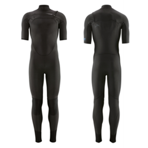 Patagonia Wetsuits R1 Lite Yulex FZ S/S Full Suit, Black