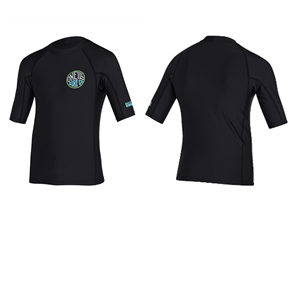 O'Neill BOYS REACTOR UV SS RASH VEST RASH SHIRT, BLACK