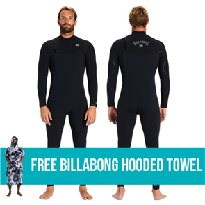 Billabong Wetsuits 2023 MODEL 3/2mm FURNACE COMP CZ FULL STEAMER, BLACK