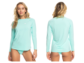 Roxy ESSENTIALS LS LYCRA RASH TOP, ARUBA BLUE