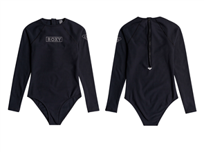 Roxy HEATER LS ONESIE RASHIE, ANTHRACITE