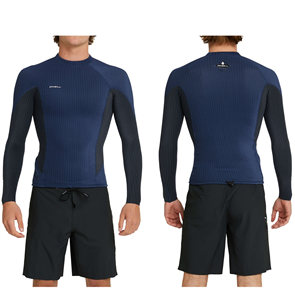 O'Neill HYPERFREAK TB3X LS WETSUIT TOP 1.5MM, Navy/Black