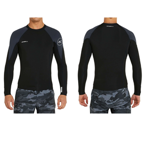 O'Neill REACTOR 2 LS WETSUIT TOP 1.5MM, BLK/GUNMTL