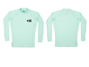 Salty Crew SHELTER L/S RASHGUARD, SEA FOAM