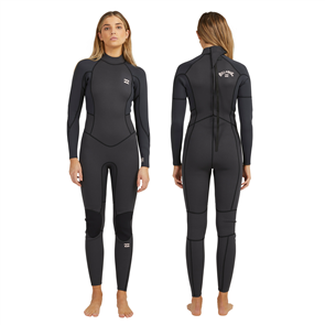 Billabong Wetsuits 3/2mm LAUNCH BZ FL FULLSUIT, ANTIQUE BLACK