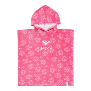 Roxy KIDS TW STAY MAGICAL HOODED TOWEL, PINK COSMOS FLIP FLOWERS
