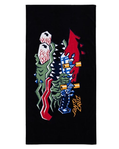 Santa Cruz MEEK SCRATCHED SLASHER TOWEL, BLACK
