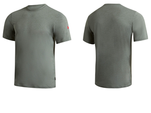 FLORENCE MARINE X Airtex Short Sleeve Rash Vest, Heather Dark Sage