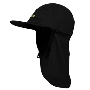 FCS Essential Surf Cap Legionnaire Hat, Black/Teal