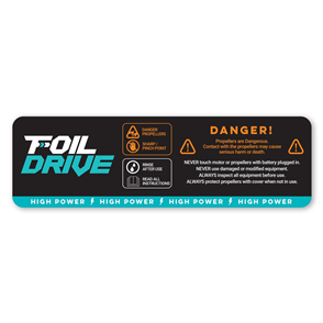 Foil Drive High Power Motor Protection Sticker