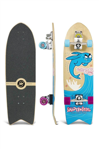 SmoothStar Flying Fish 32" Surf Skateboard, Blue
