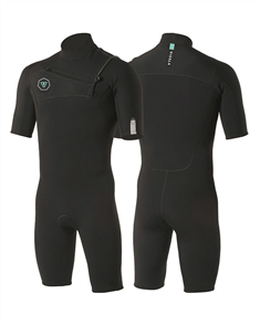 Vissla Wetsuits 7 SEAS 2/2MM  SS SPRINGSUIT, Black