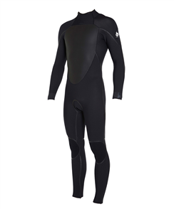 O'Neill PSYCHO TECH BACK ZIP FULL 4/3MM STEAMER, Black