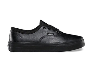 black leather vans for school